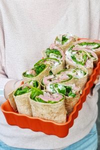 Gevulde volkoren wraps