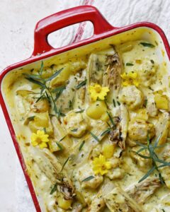 Witloofcurry traybake