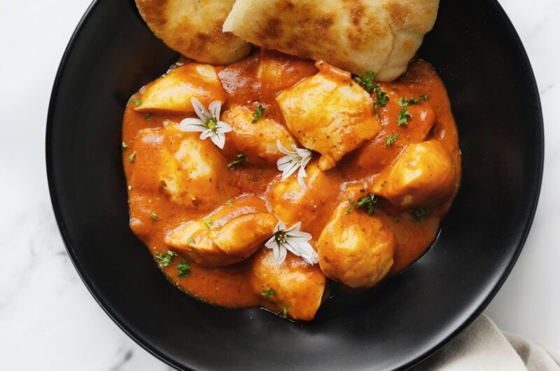 Kip Tikka Masala met naan