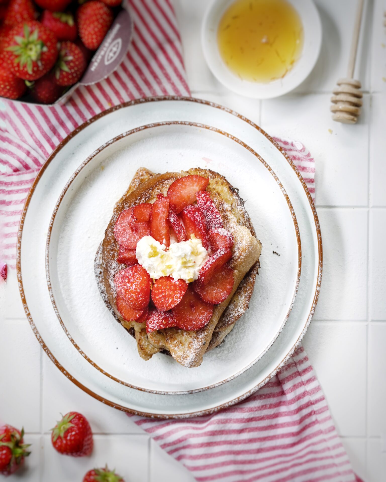 Pain perdu met Hoogstraten Aardbeien