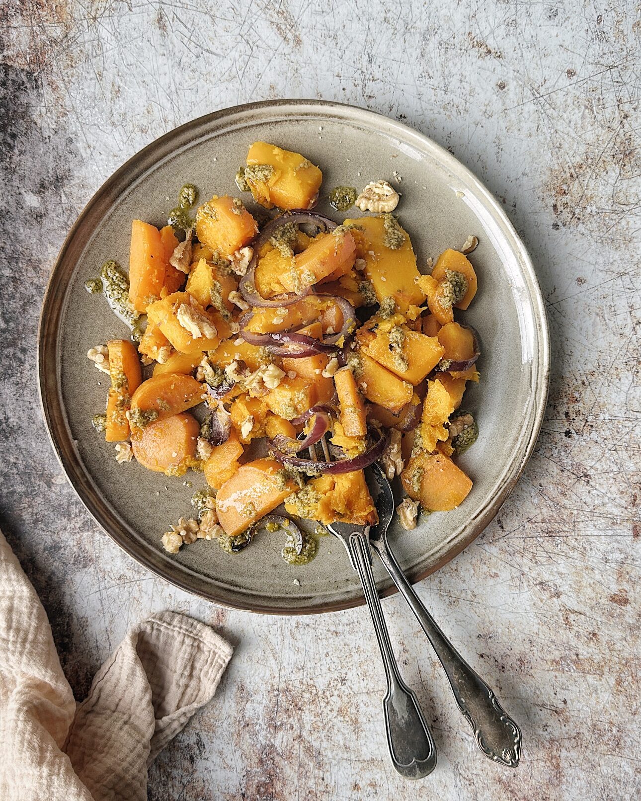 Pompoen zoete aardappel ovenschotel